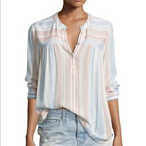 AG Adriano Goldschmied Pastel Stripe blouse Sz XS